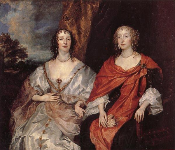 Anthony Van Dyck Anna Dalkeith,Countess of Morton,and Lady Anna Kirk Spain oil painting art